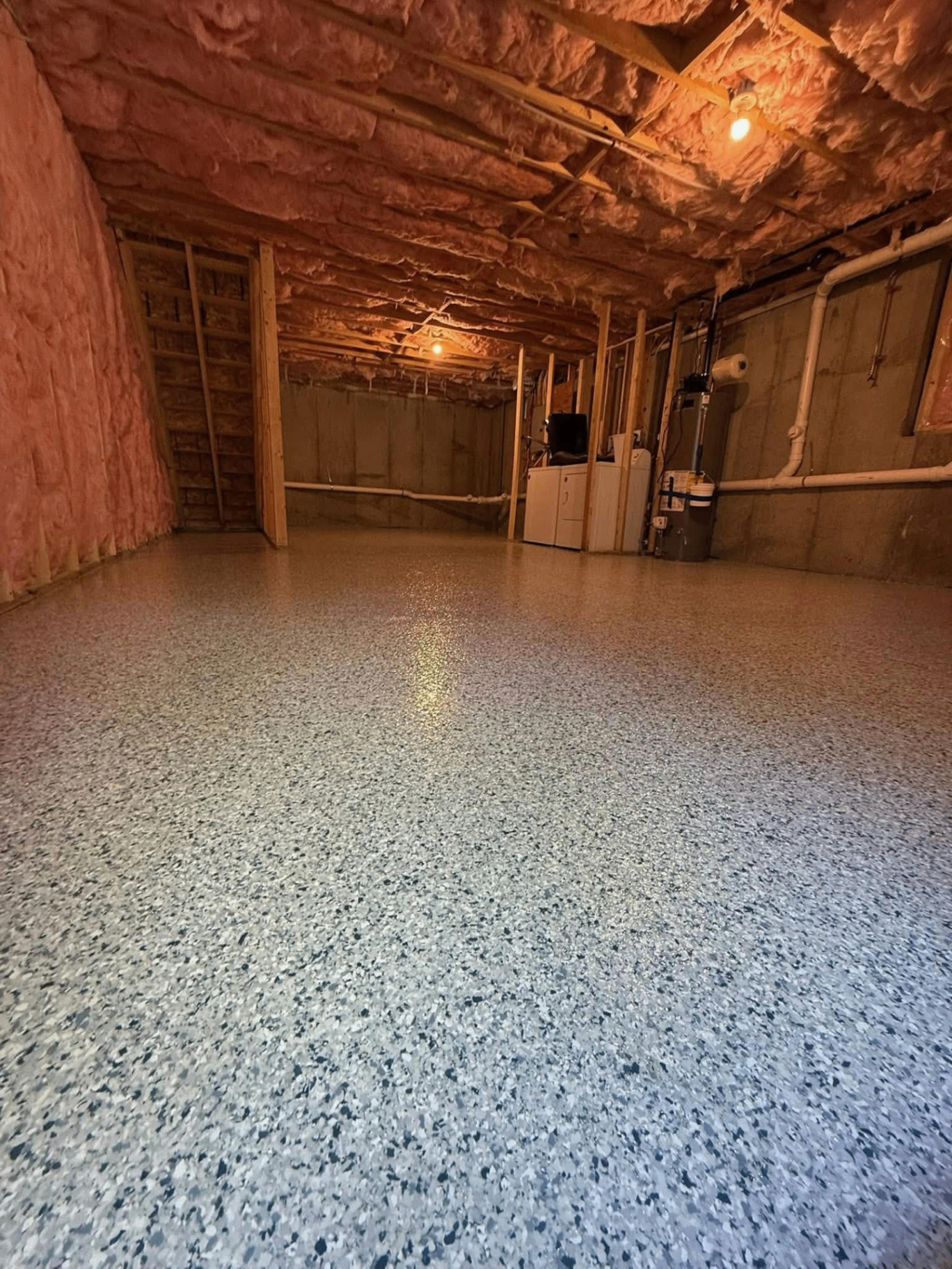 Epoxy Bros basement epoxy flake coating