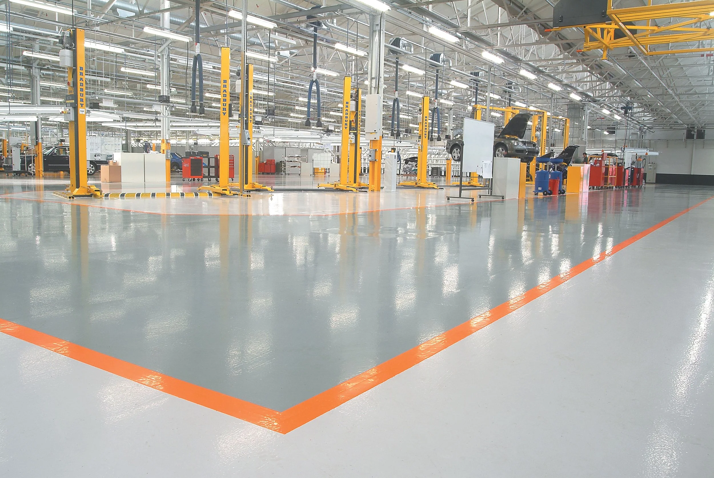Manufacturing plant floor
