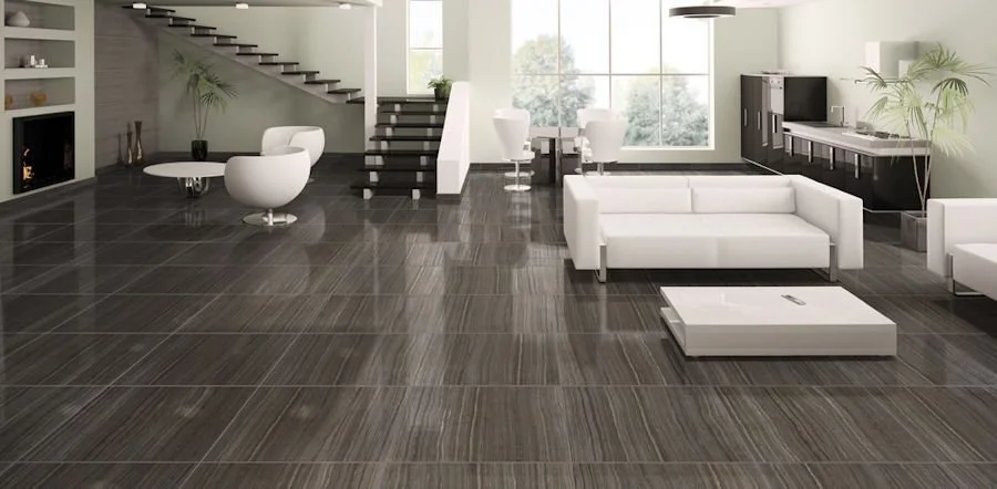 Interior room epoxy flooring